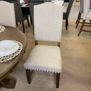 Julia - Light Oak & Beige - Round Table Dining Room Set / 5pc - Ornate Home