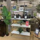 Gustav - White & Chrome -  Bookcase - Ornate Home