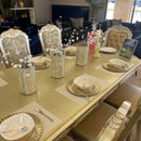 Dresden - Gold Patina & Bone - Dining Table w/ Extensions - Ornate Home