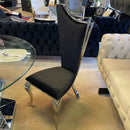 Cyrene - Black Fabric - Side Chair (Set of 2) - Ornate Home