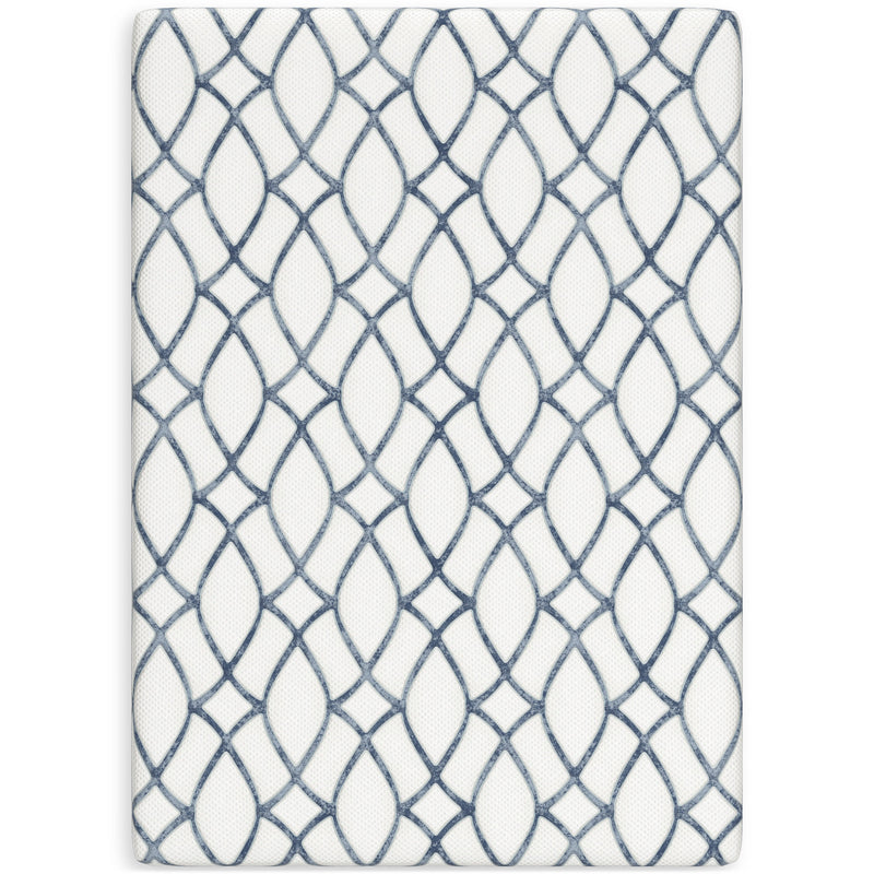 Chime Elite 2.0 White/Blue Memory Foam 10 Inch Mattress / Firm