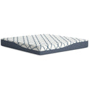 Chime Elite 2.0 White/Blue Memory Foam 10 Inch Mattress / Firm