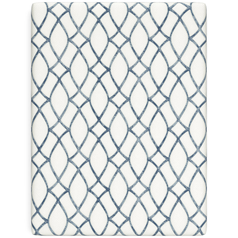 Chime Elite 2.0 White/Blue Memory Foam 14 Inch Mattress / Ultra Plush