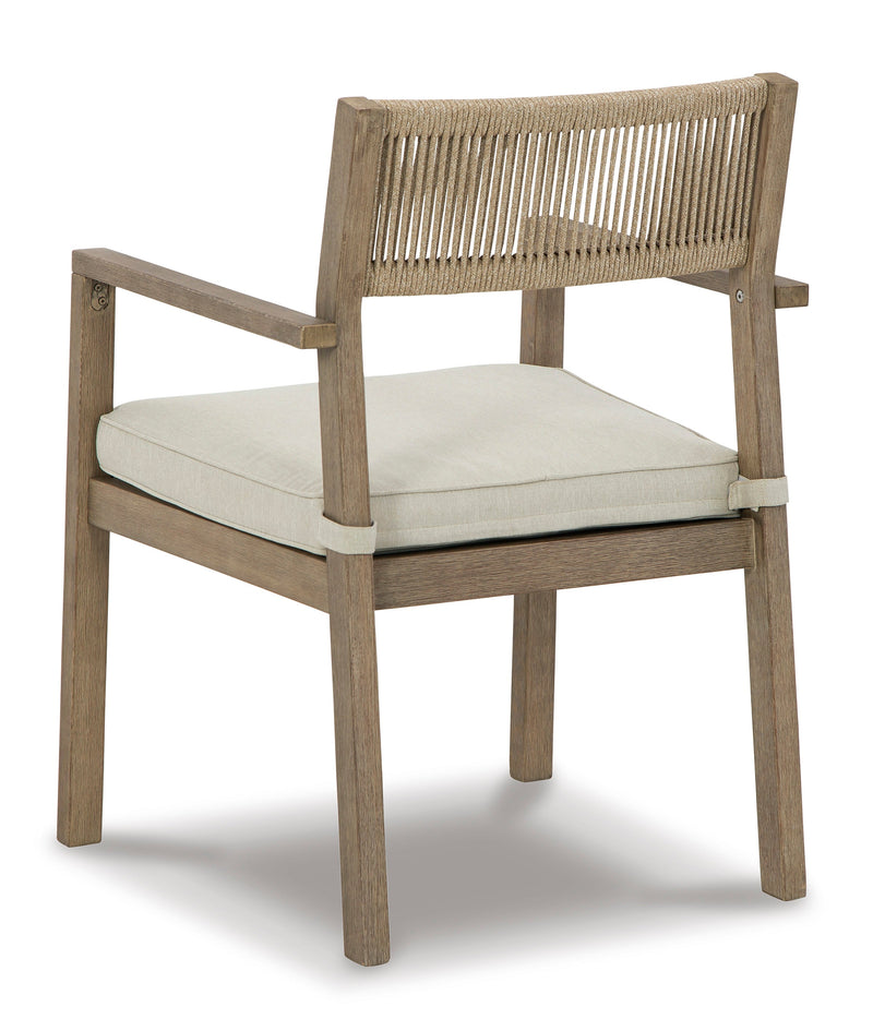 Aria Plains Brown Outdoor Dining Set / 5pc