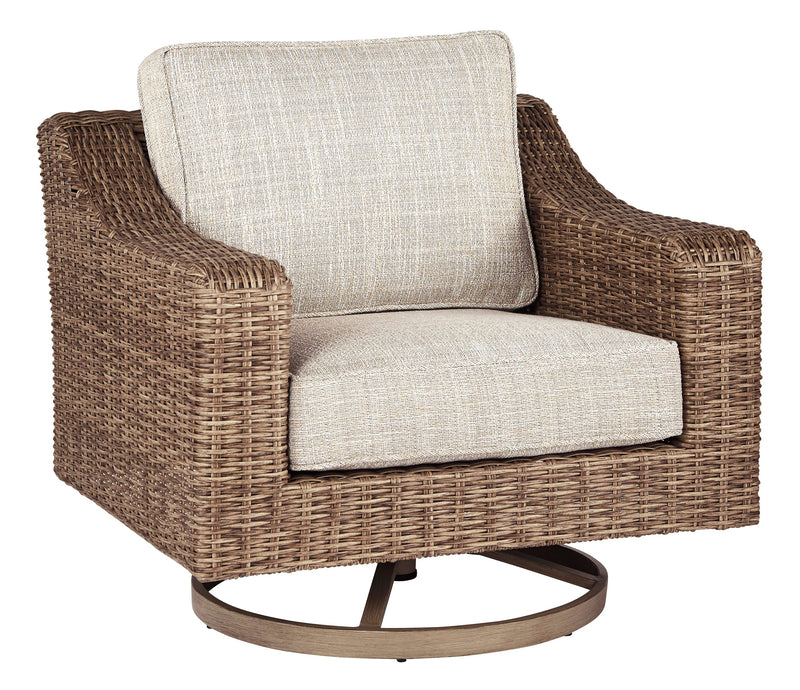 Beachcroft Beige Outdoor Conversation Set / 4pc