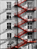 Floating III Tempered Glass w / Foil Wall Art