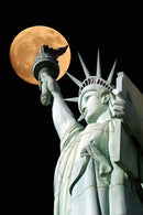 Liberty Moonlight Tempered Glass w / Foil Wall Art