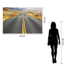 Rolling Road Tempered Glass w / Foil Wall Art