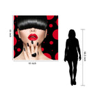 Bangin Tempered Glass w / Foil & Rhinestones Wall Art