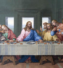 Last Supper Tempered Glass w / Foil Wall Art