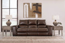 Alessandro Walnut Leather-match Power Reclining Sofa