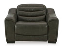 Center Line Dark Gray Power Recliner