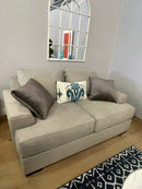 Renesmee - Gray & Silver - Stationary Sofa & Loveseat - 2pc - Ornate Home