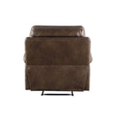 Aashi - Brown - Faux Leather Power Recliner - Ornate Home