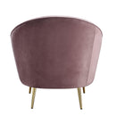 Abey - Pink Velvet - Accent Chair - Ornate Home