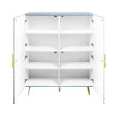 Gaines - Gray High Gloss  - Console Cabinet - Ornate Home