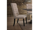 Morland Upholstered Side Chair in Vintage Black/ Tan (Set of 2) 74647 - Ornate Home