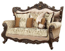 Acme Furniture Shalisa Loveseat with 5 Pillows in Walnut 51051 - Ornate Home