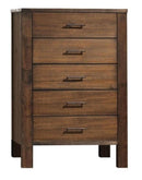 Merrilee 5-Drawer Chest in Oak 21686 - Ornate Home