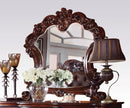 Acme Vendome Landscape Mirror with Intricate Details in Cherry 22004 - Ornate Home