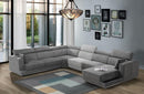 Alwin - Dark Gray - 4pc Sectional Sofa - Ornate Home