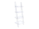 Amaturo - Clear Acrylic - Ladder Bookcase - Ornate Home