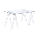 Amaturo - Clear Acrylic - Writing Desk - Ornate Home