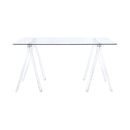 Amaturo - Clear Acrylic - Writing Desk - Ornate Home
