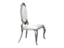 Antoine - Cream & Chrome - Side Chairs  (Set of 2) - Ornate Home
