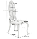Antoine - Cream & Chrome - Side Chairs  (Set of 2) - Ornate Home