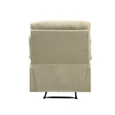 Arcadia - Beige Microfiber - Recliner (Motion) - Ornate Home
