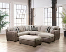 Ashenweald - Light Brown -  L Shape Sectional Sofa - Ornate Home