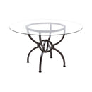 Aviano - Gunmetal - Dining Table Base - Ornate Home