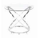Axis - Chrome & Clear - Coffee Table Set (3pc) - Ornate Home