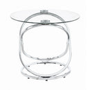Axis - Chrome & Clear - Coffee Table Set (3pc) - Ornate Home