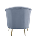 Bayram - Light Gray Velvet - Armchair - Ornate Home
