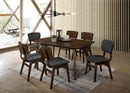 Shayna Walnut/Gray Side Chair (Set of 2)