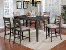 Fafnir Weathered Gray & Beige Counter Ht. Dining Room Set (Set of 7)