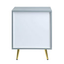 Gaines - Gray High Gloss  - Nightstand - Ornate Home