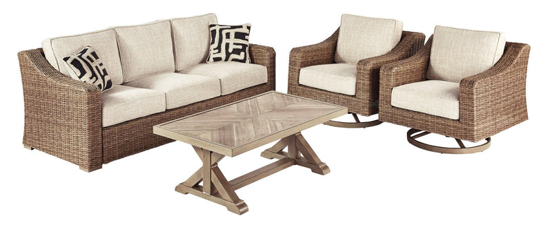 Beachcroft 4-Piece Outdoor Conversation Set - Ornate Home