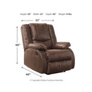Bladewood - Coffee - Manual Recliner - Ornate Home
