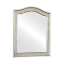 Bling Game - Metallic Platinum - Vanity Mirror w/ Arched Top - Ornate Home