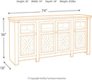 Bolanburg 74" TV Stand - Ornate Home