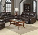 Boston - Brown -  Reclining Sofa & Loveseat - Ornate Home