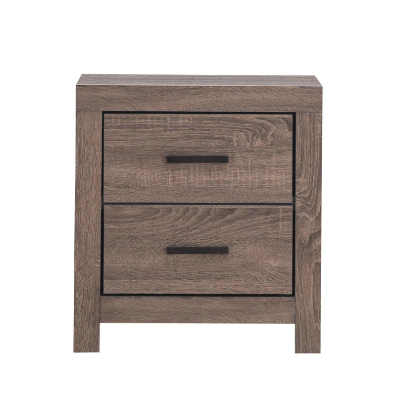 Brantford - Barrel Oak - 5pc Eastern King Storage Bedroom Set - Ornate Home