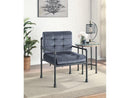 Brantley Chair - Gray Velvet & Sandy Gray - w/ Ottoman - Ornate Home