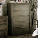 Bridgewater - Light Walnut - Chest w/ 5 Drawers - Ornate Home