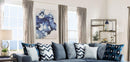 Brielle - Blue -  L Shape Sectional Sofa - Ornate Home