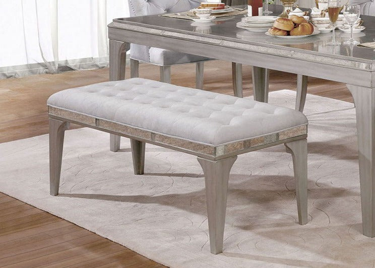Diocles Silver & Gray Bench
