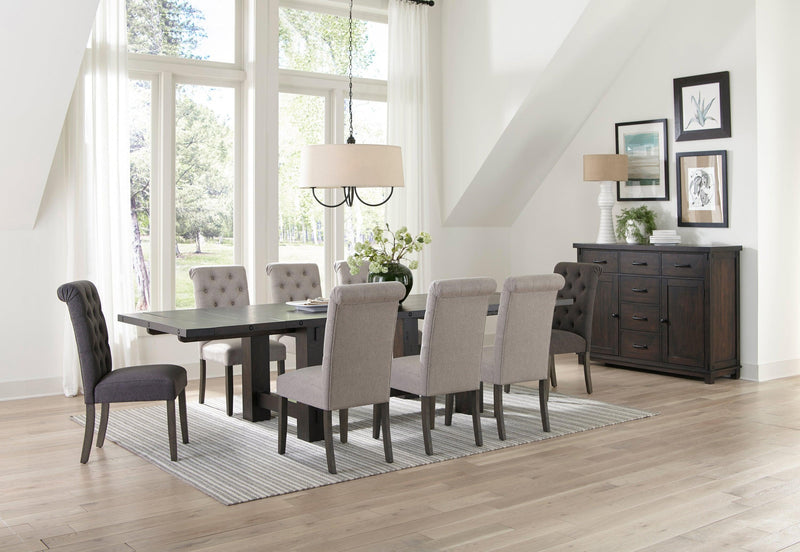 Calandra - Vintage Java - Rectangle Dining Table w/ Extension Leaf - Ornate Home